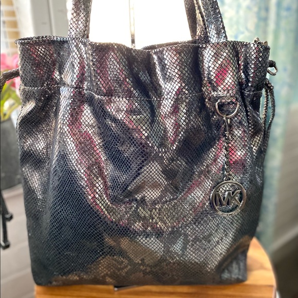 MICHAEL Michael Kors Faux Python Tote Bag - Picture 8 of 17